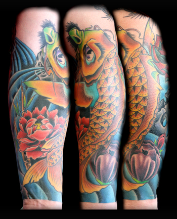 Looking for unique Elmo Tattoos?  Dragon Koi