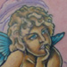 tattoo galleries/ - Cherub in Cloud Tattoo