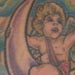 tattoo galleries/ - cherub on moon tattoo