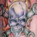 Tattoos - Skull with Wrench Crossbones - 6190