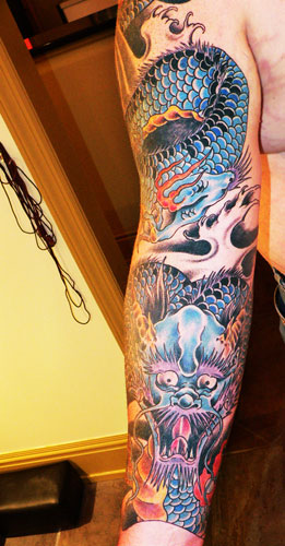 Dragon Sleeve Tattoo. Tattoos? dragon sleeve