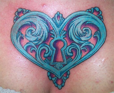 Heart Tattoo Pictures on Key Heart Tattoojpg