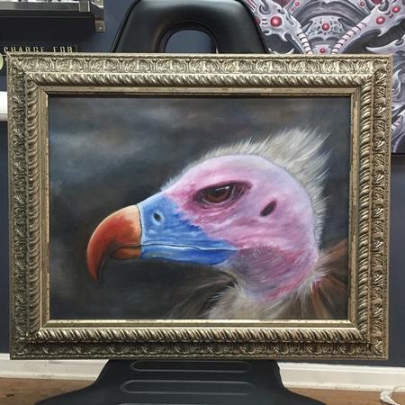 Art Galleries - Buzzard on masonite - 104052