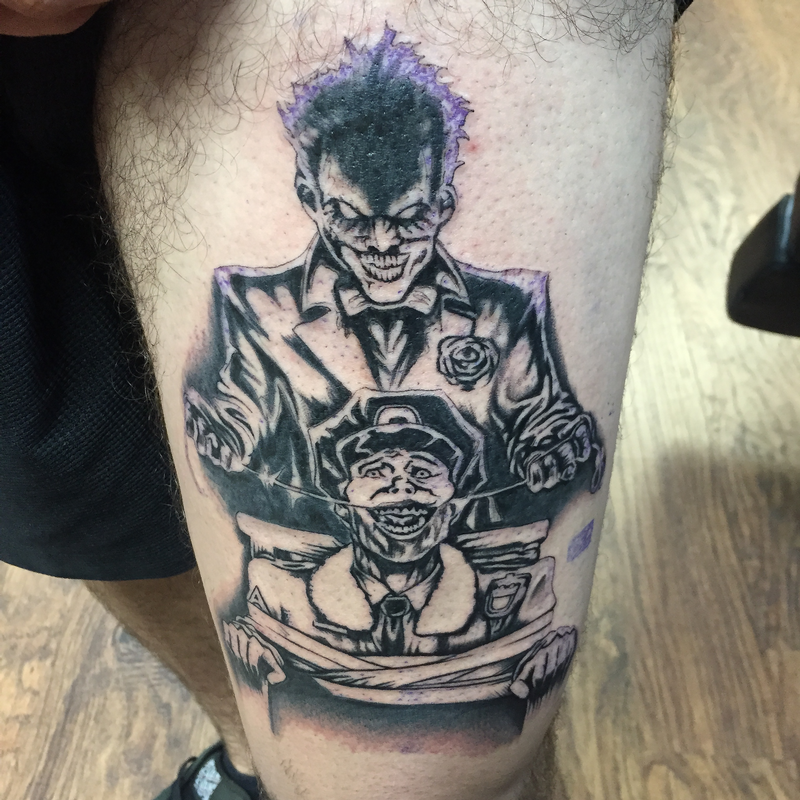 Cap1 Tattoos : Tattoos : Cartoon : Supervillain Joker Tattoo
