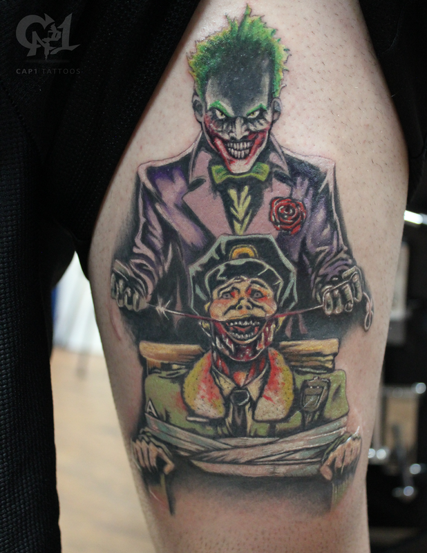 Cap1 Tattoos : Tattoos : Cartoon : Joker Cartoon Tattoo