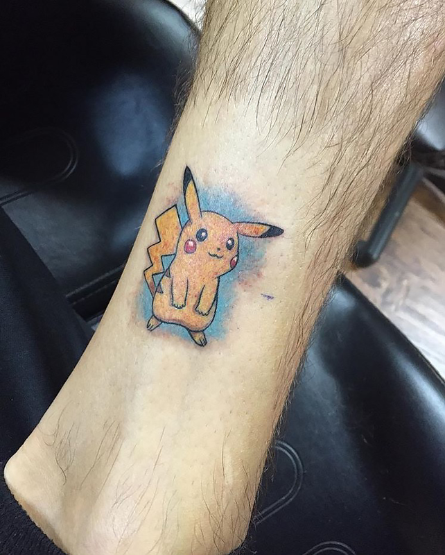Small fun Pikachu from Pokemon by Capone : Tattoos