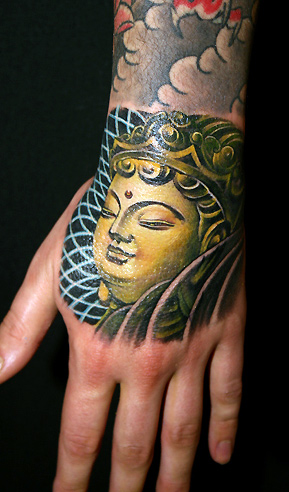 YangZhuo Godess Hand Tattoo