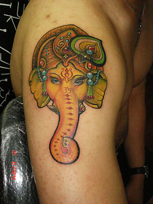 elephant tattoo. YangZhuo - Elephant