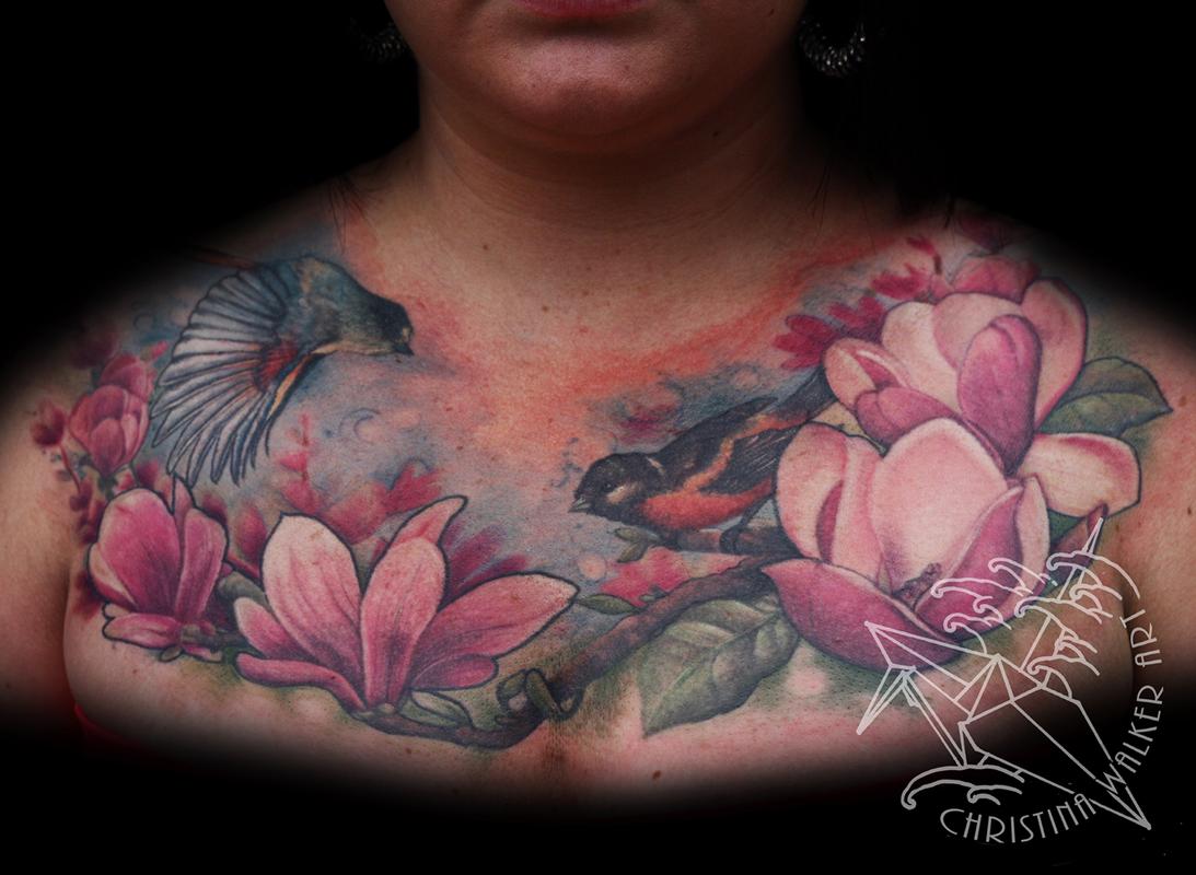 tattoos flower tattoos birds and magnolia now viewing image 95 of 118 