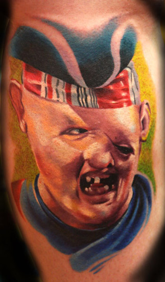 And then the downward spiral begins. Remember that big Goonies tattoo phase?