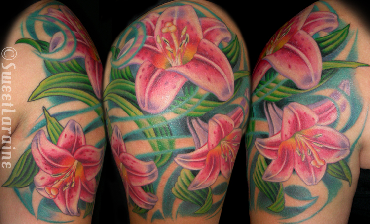 pictures of tattoos of lilies. stargazer lily tattoos. 2010 stargazer lily tattoos