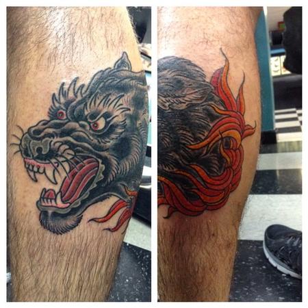 tattoos/ - Wolf and Fire - 93974