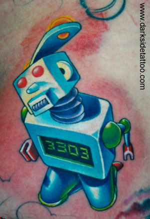 Tattoo Galleries: fallen robot Tattoo Design