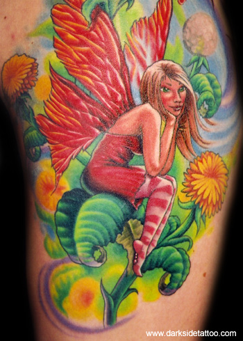 dandelion tattoos. Nick Baxter - Dandelion Fairy