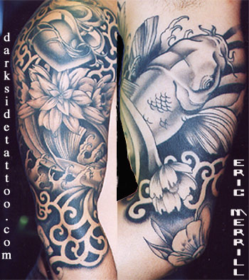 Looking for unique Flower tattoos Tattoos Koi click to view large image