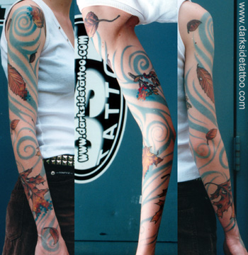 Tattoo Galleries: Pixel Sleeve Tattoo Design