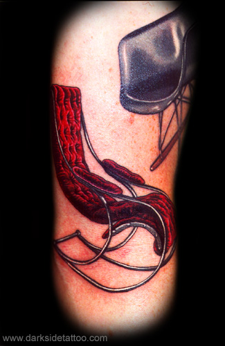 Tattoo Galleries: Red Rocking Chair Tattoo Design