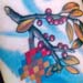 Tattoo Galleries/ - pixelated berry leaf (detail)