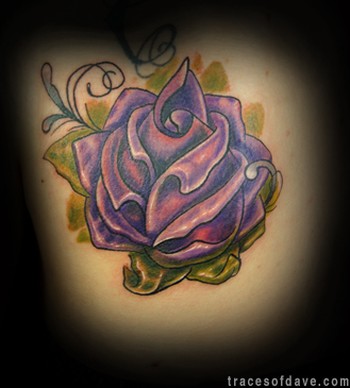 Purple Rose: The purple rose symbolize love at first site and these tattoos