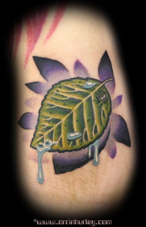 Comments: Plant life tattoos are always fun. The client wanted an Ash tree 