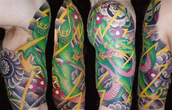 japanese dragon tattoo sleeve. Japanese Dragon Tattoo