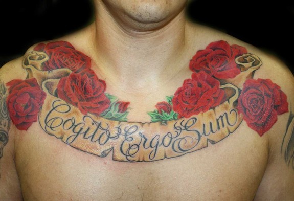 Tattoo Designs Rose Chest Tattoos