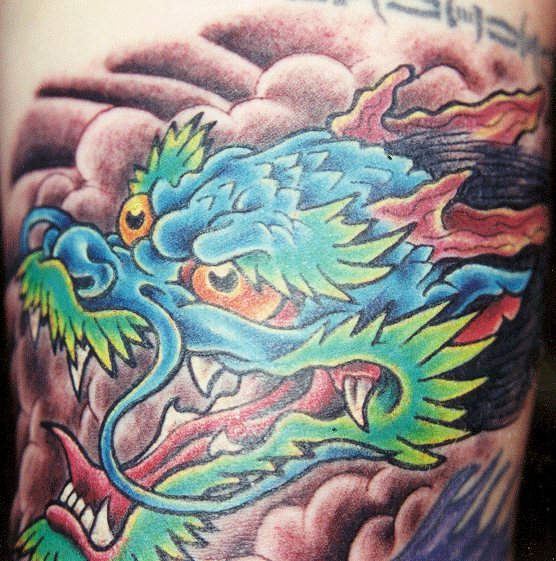 dragon head tattoos