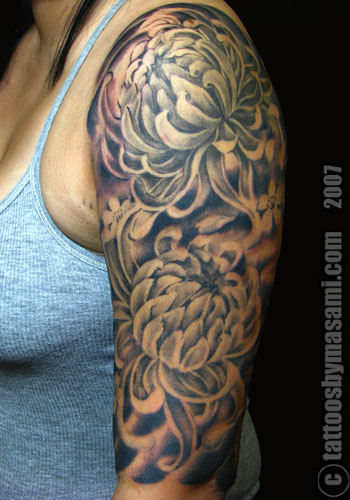 Off The Map Tattoo Tattoos Flower Japanese Chrysanthemum Sleeve