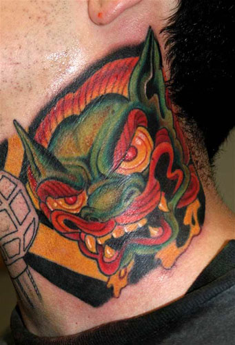 Looking for unique  Tattoos? Dragon face