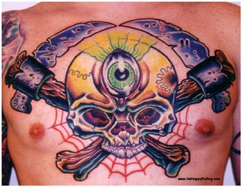 Looking for unique  Tattoos? All Seeing Skull