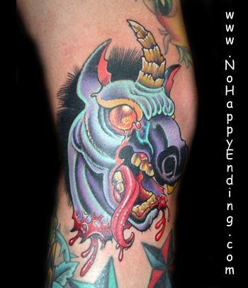 Looking for unique  Tattoos? Decapitated Unicorn