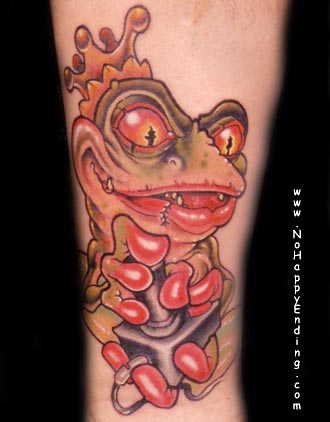 Looking for unique  Tattoos? Frog Prince