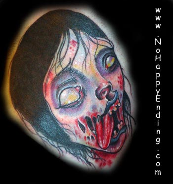 Looking for unique  Tattoos? Zombie Girl