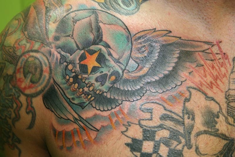 skull wings tattoos. Turk - Good Skull Tattoo