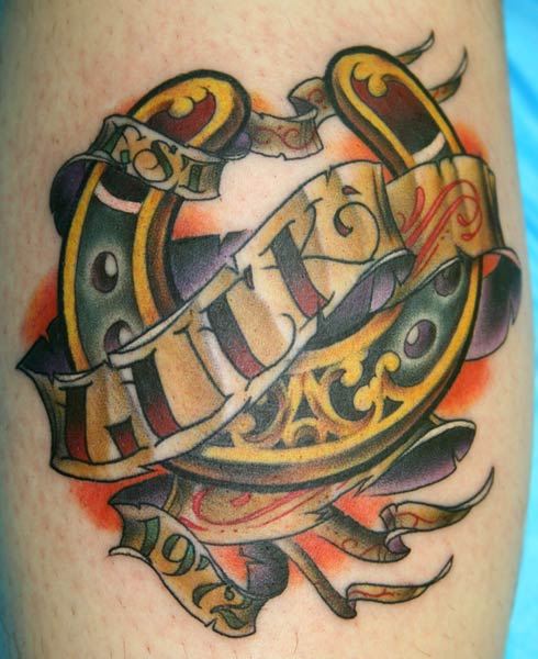 Turk Lucky Horseshoe Tattoo