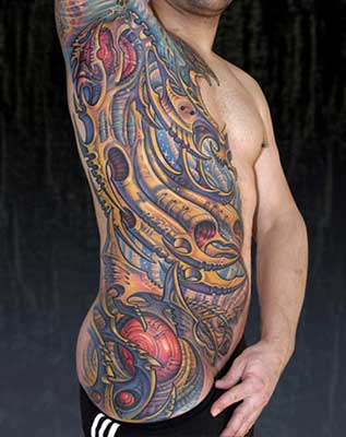 Side Tattoo Gothic Rose Vine 48303jpeg Tattoos Guy