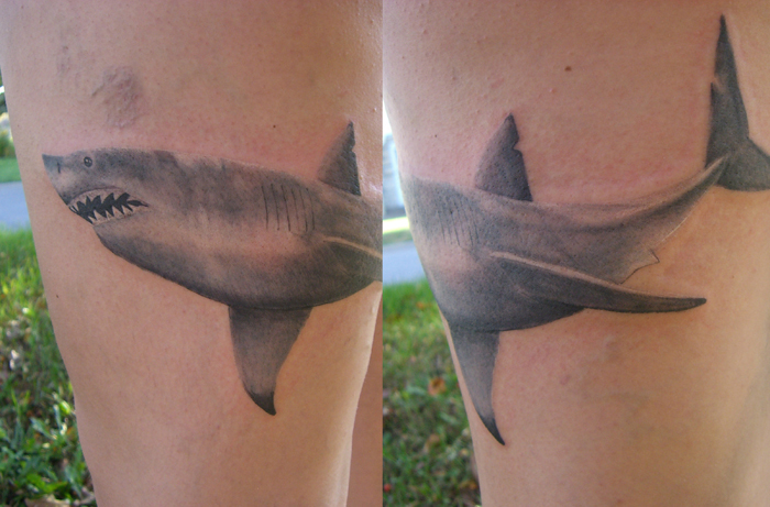 shark tattoo flash. shark tattoo on arm.