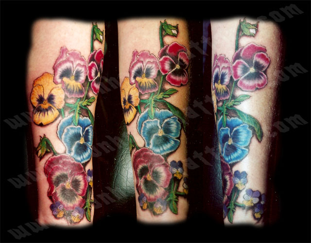 flower tattoo colors. Flower Tattoos,