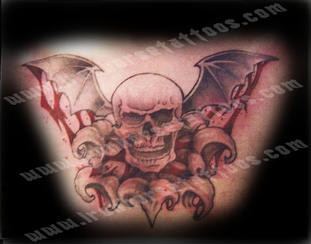Christopher Barry Skull Flying Out of Chest Large Image Leave Comment