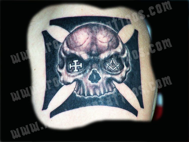 Tony Otto Iron Cross and Skull Large Image Leave Comment