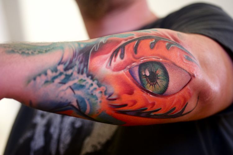 tool#39;s third eye, tattooed