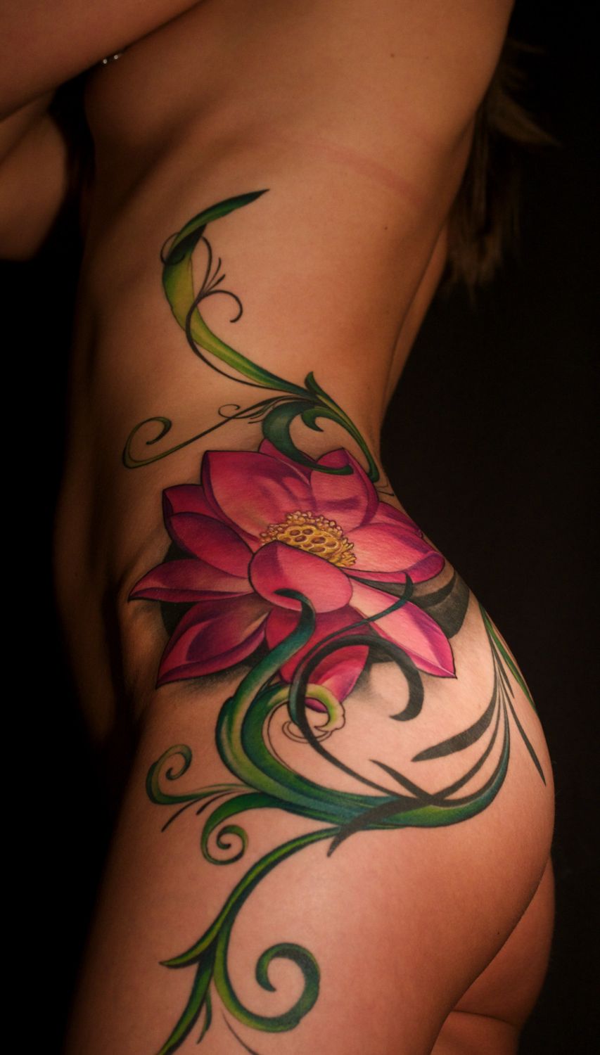 Hibiscus Flower Tattoo Designs