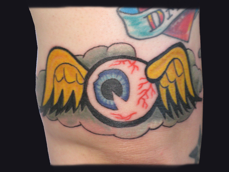 american traditional eye tattoo