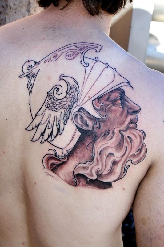 roman god tattoo