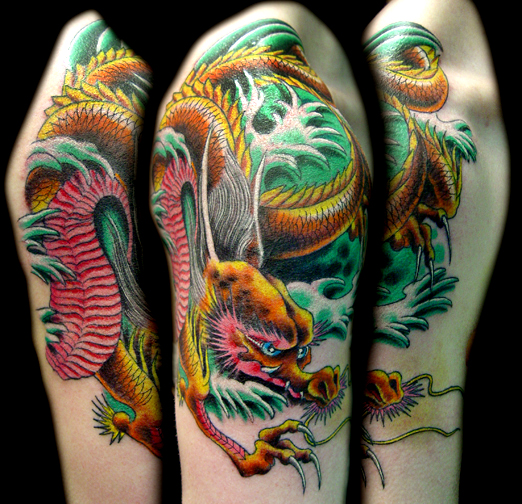 Looking for unique Josh Woods Tattoos oriental dragon