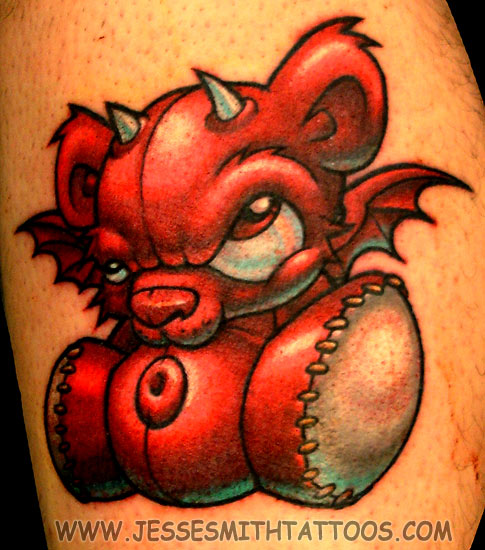 cartoon devil tattoos. Jesse Smith - Devil Teddy Bear