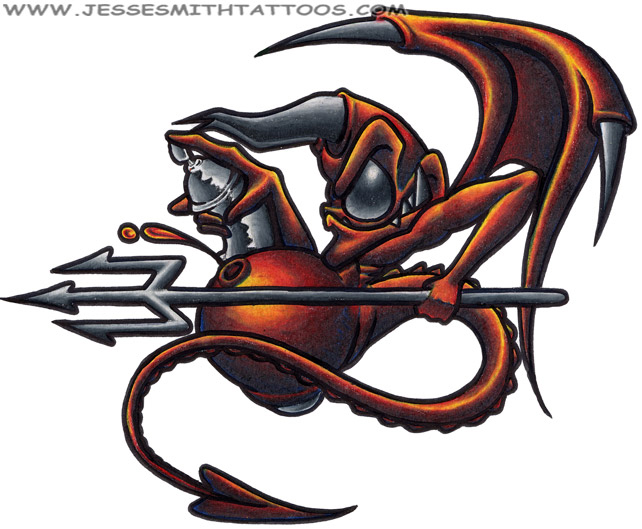 red devil tattoo. Jesse Smith - Graff Red Devil