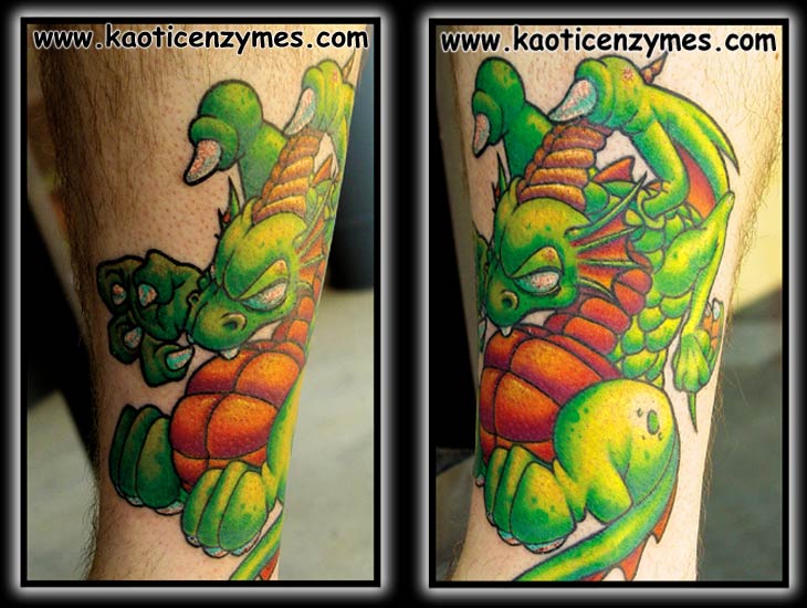 Fantasy Tattoos. Lumpy Dragon