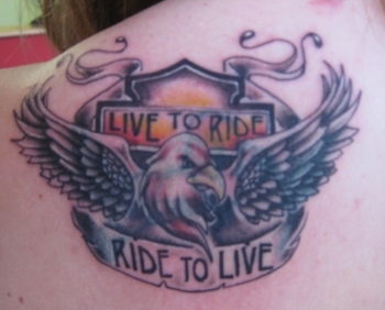 Looking for unique Khalil Rivera Tattoos?  Harley Davidson coverup tattoo