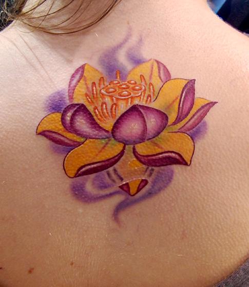 lotus flowers tattoos. big flower tattoos